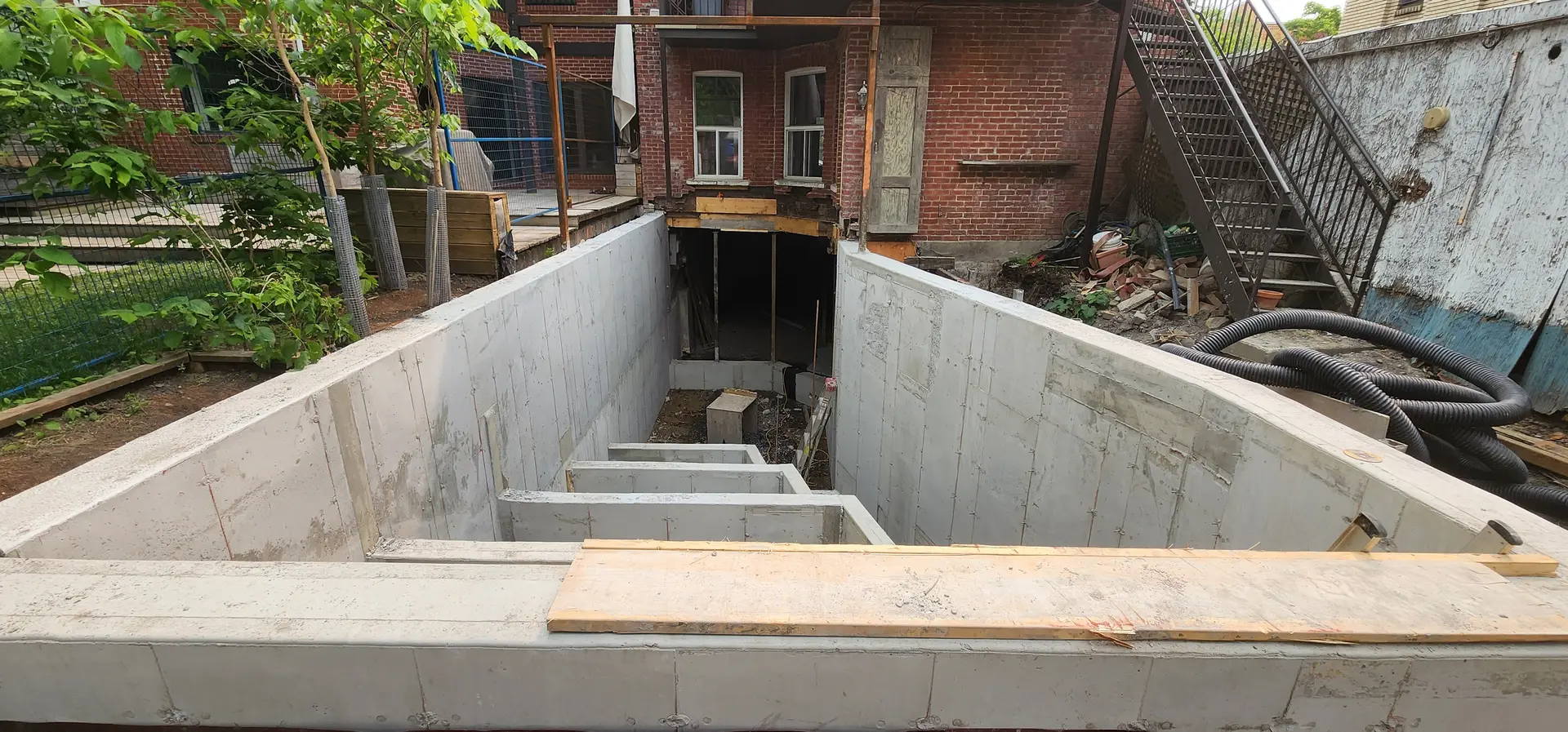 Réalisations agrandissement sous-sol - Stabili pieux