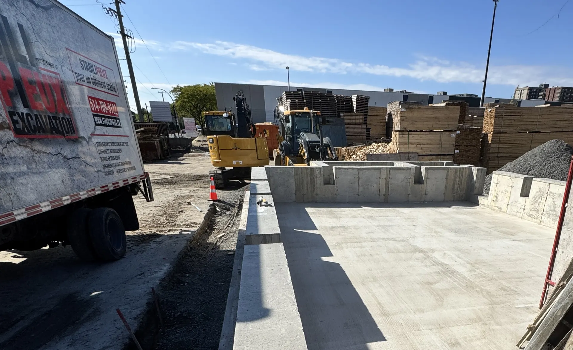 Réalisations coffrage murets - Stabili pieux