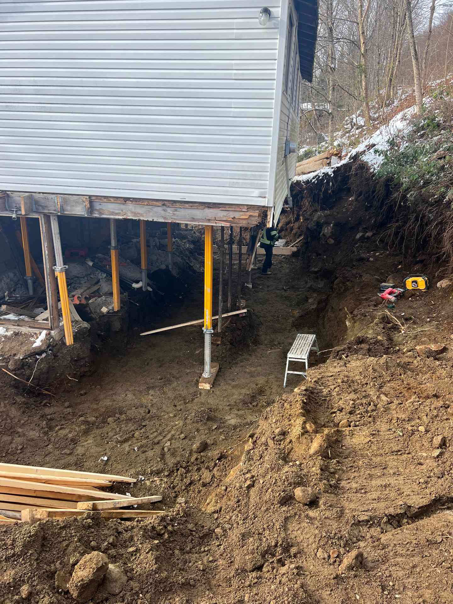 Réalisations remplacement de fondation - Stabili pieux